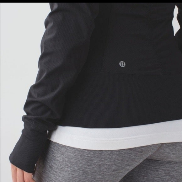 Lululemon In Flux Reversible Black zip Hoodie Size 8 - Picture 6 of 14
